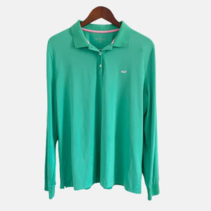 Vineyard Vines Green Polo Top Womens XL